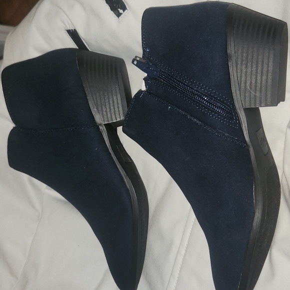 Style & Co Navy blue ankle boots NWOB - Picture 1 of 3